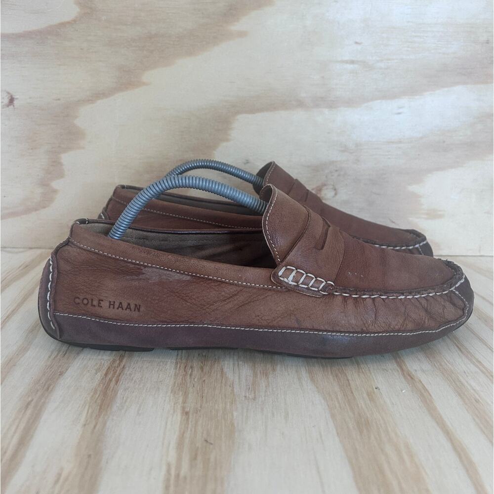 Cole Haan -Wyatt Penny Driver Style -Loafers Shoes -Brown -Men's - 9.5M -C30966